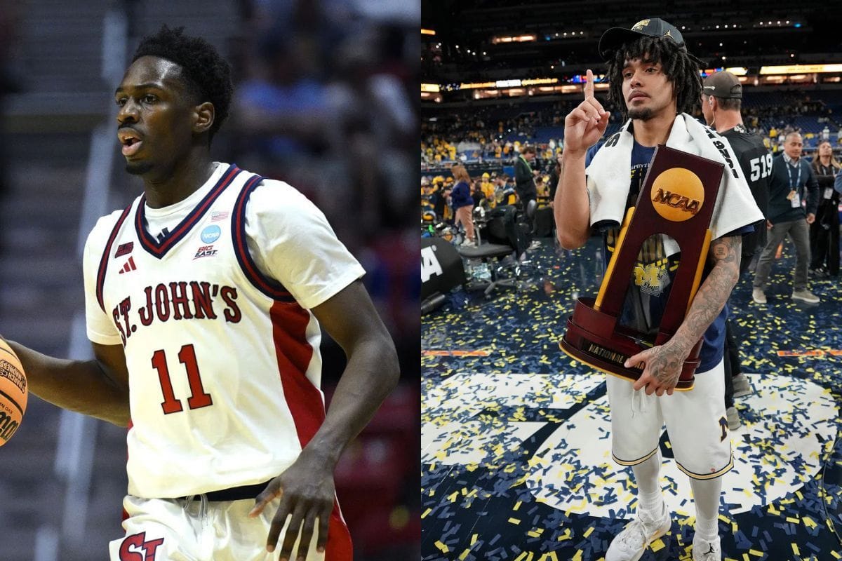 St. John’s Ian Jackson gives shoutout to “legend” Elliot Cadeau after junior leads Michigan to NCAA championship title vs. UConn