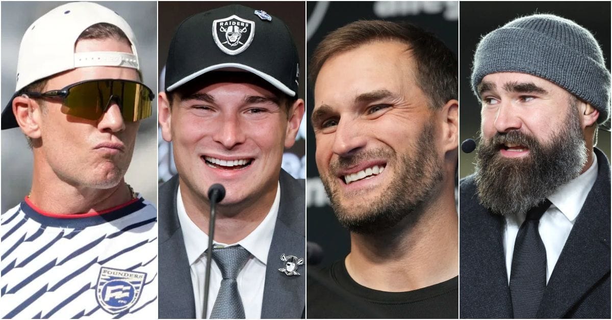 Jason Kelce suggests Fernando Mendoza to follow Aaron Rodgers, Tom Brady's roadmap and sit behind Kirk Cousins as Raiders decide starter situation