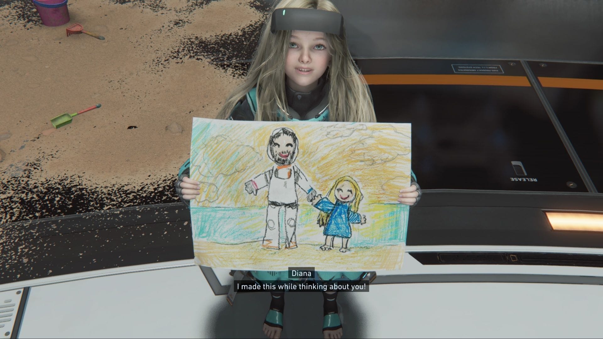 Diana's paintings in Pragmata (Image via SK Gaming || Capcom)