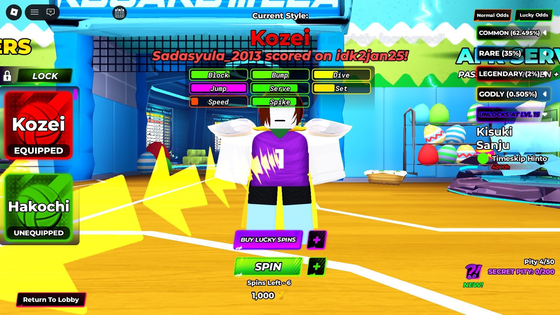 Timeskip Hinto is available for a limited time (Image via Roblox)