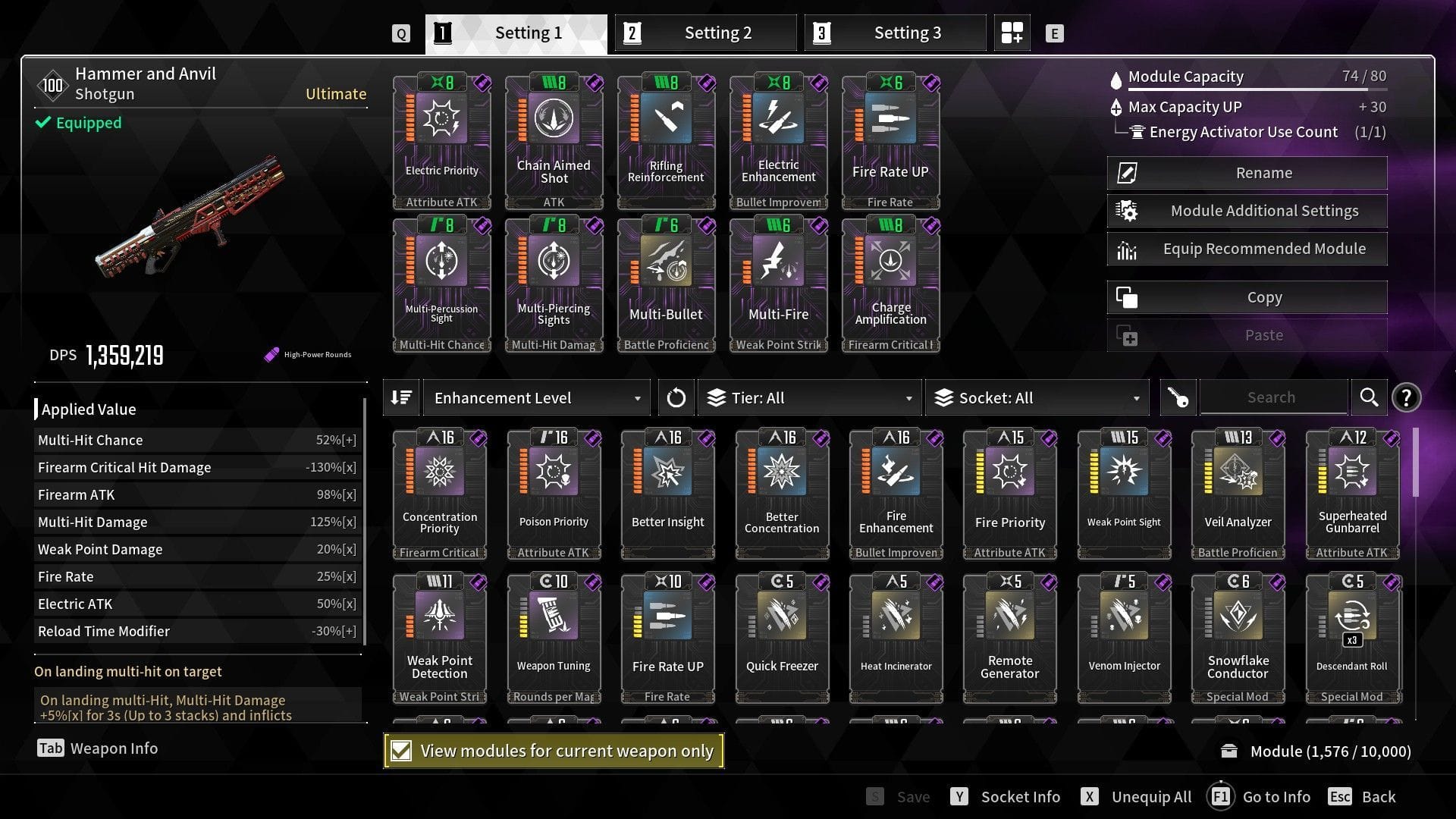 Hammer and Anvil mod setup (Image via Nexon)