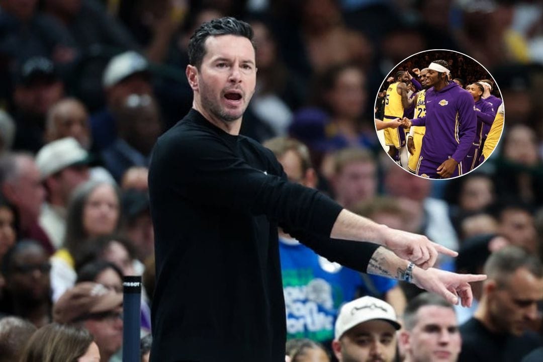 Watch: Tempers flare as Jarred Vanderbilt almost gets physical with Lakers coach JJ Redick in bizarre on-court moment