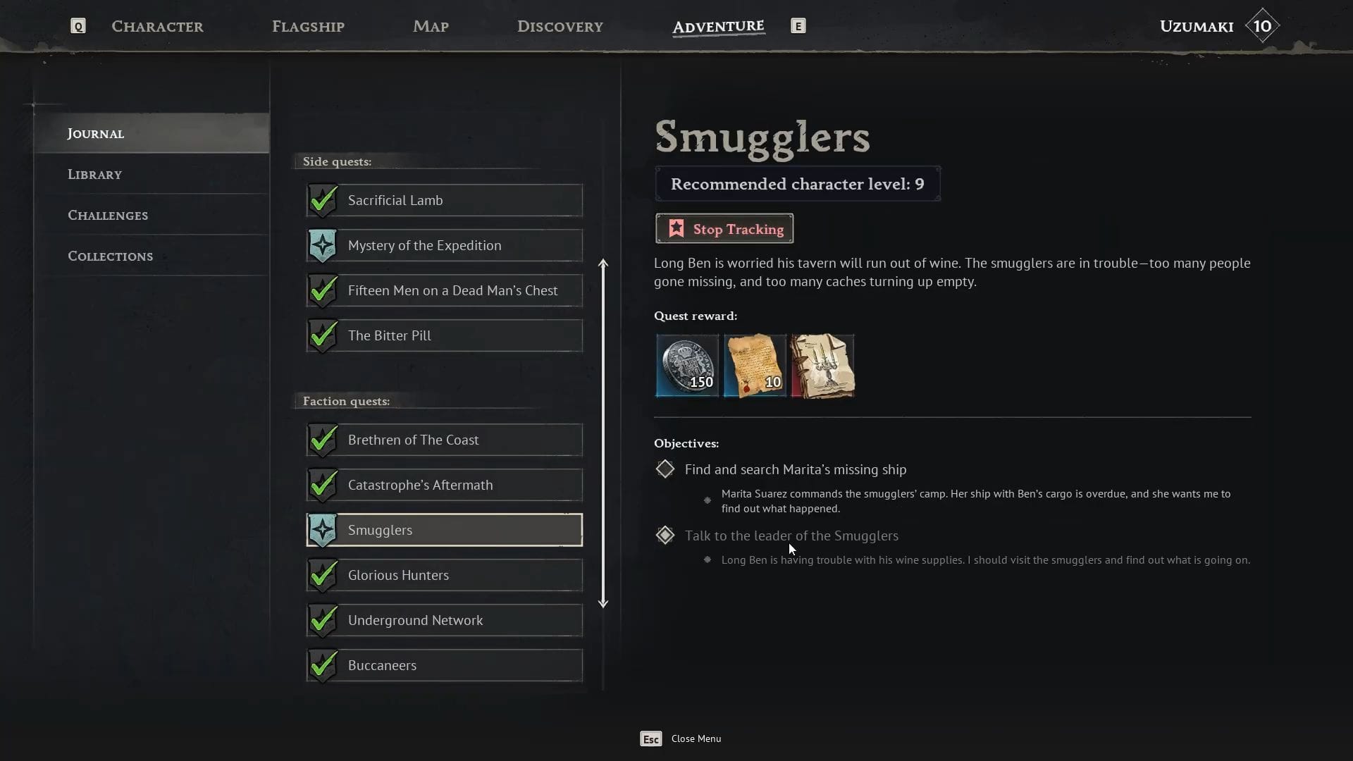  Smugglers quest in Windrose (Image via Kraken Express)