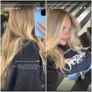 Rob Gronkowski's GF Camille Kostek treats herself with 'perfect combo' hairstyle in root melt balayage/@camillekostek