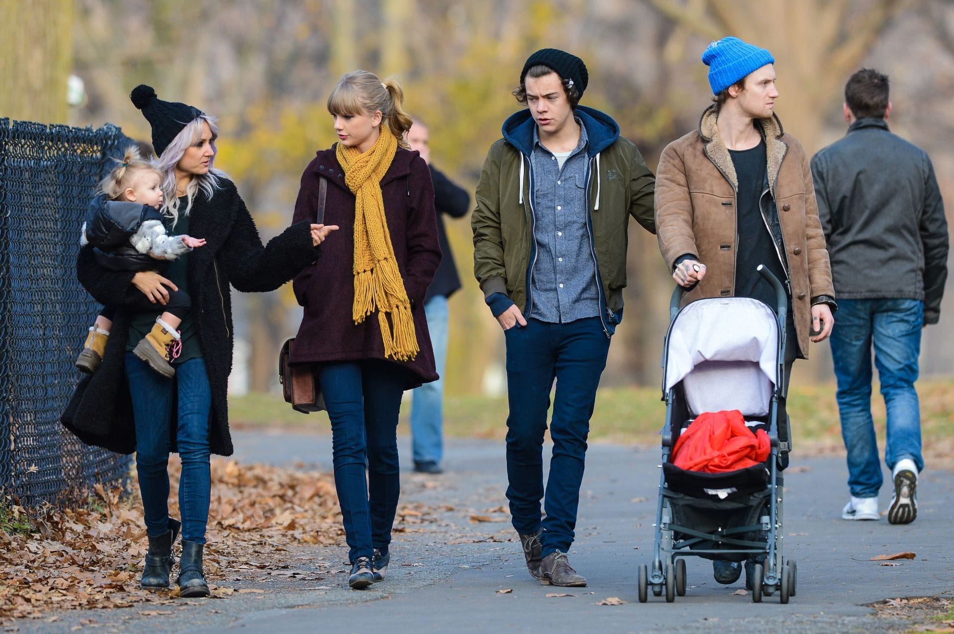 Taylor Swift and Harry Styles are seen on December 02, 2012, in New York City. (Source: Getty)