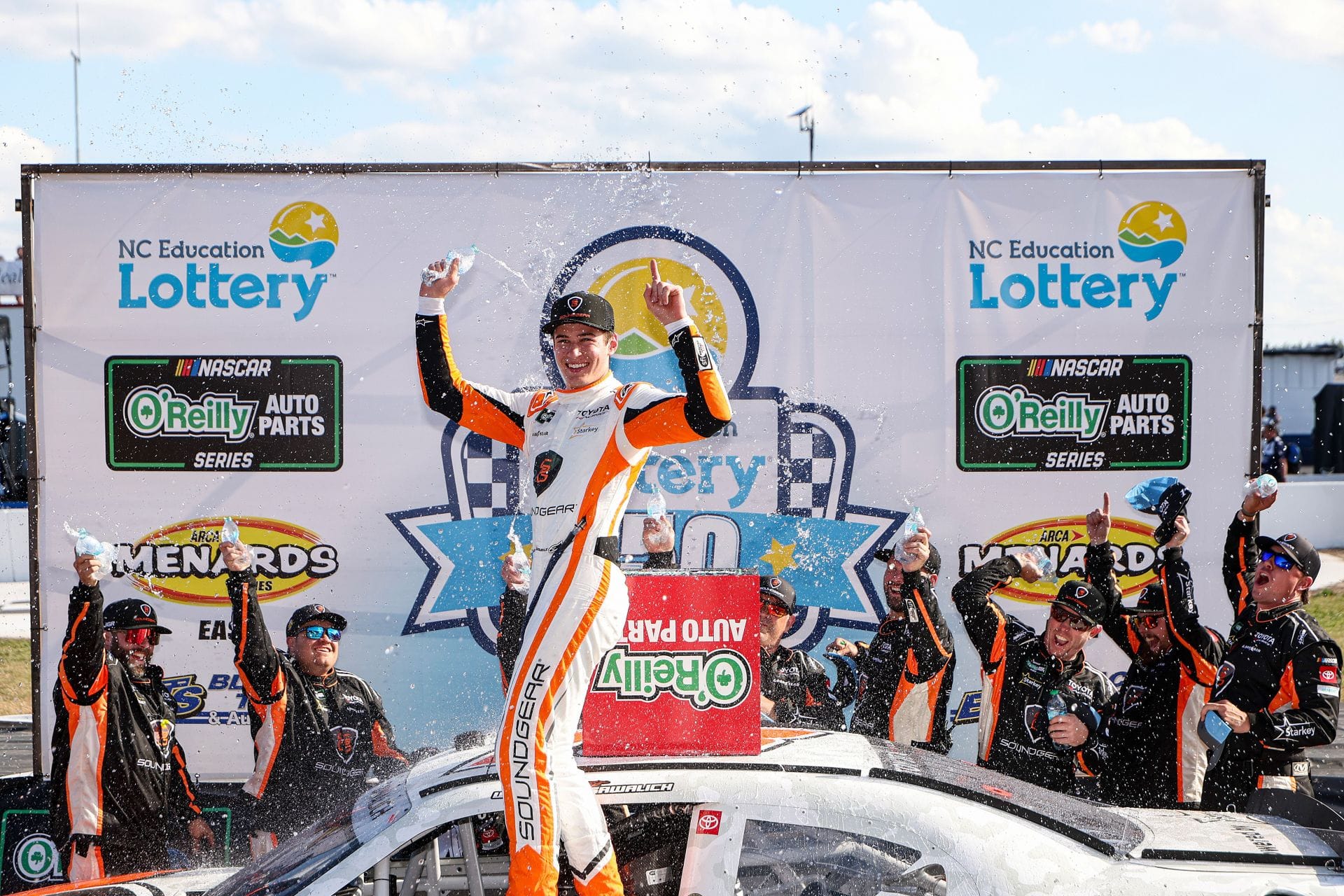 19-year-old Joe Gibbs Racing driver secures maiden NASCAR O’Reilly Series victory at Rockingham Speedway