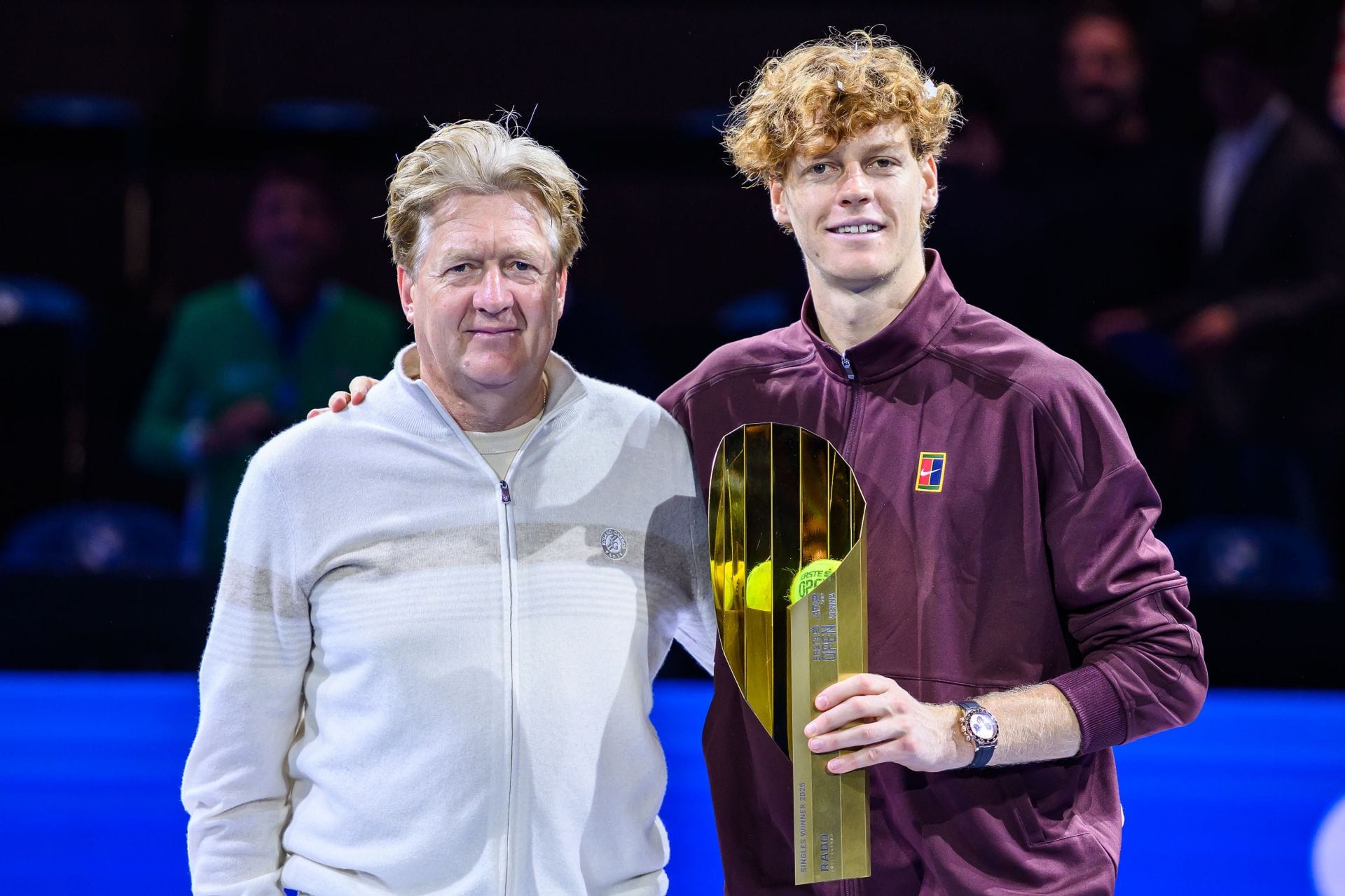 Jannik Sinner with his father at the Erste Bank Open 2025 - Source: Getty