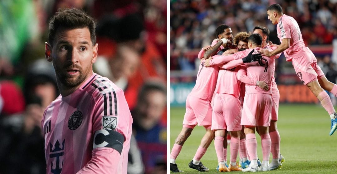 Lionel Messi reacts with message as Rodrigo De Paul and Luis Suarez score to give Inter Miami 2-0 win over Real Salt Lake