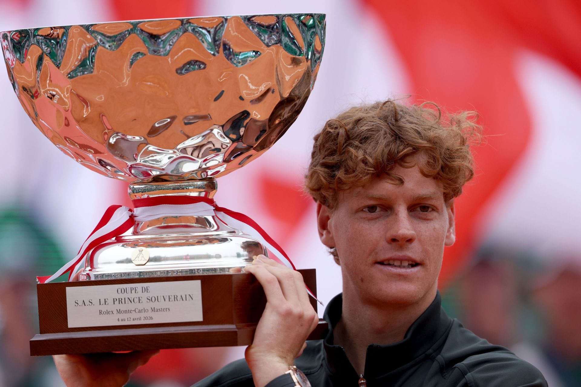 PICTURE: Jannik Sinner's romantic celebration with girlfriend Laila Hasanovic after Monte-Carlo Masters title win