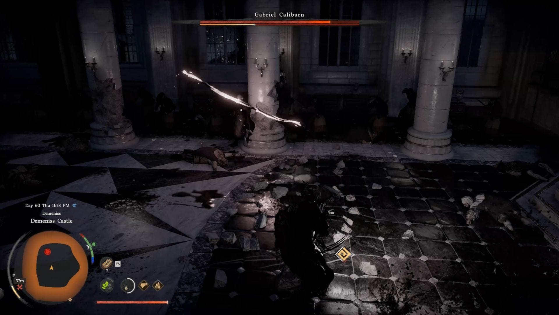 Dodge and parry Caliburn's attacks (Image via Pearl Abyss || Sportskeeda)