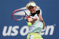 Fiona Ferro of France at the 2023 US Open at the USTA Billie Jean King National Tennis Center in New York City. (Photo by Getty Images)