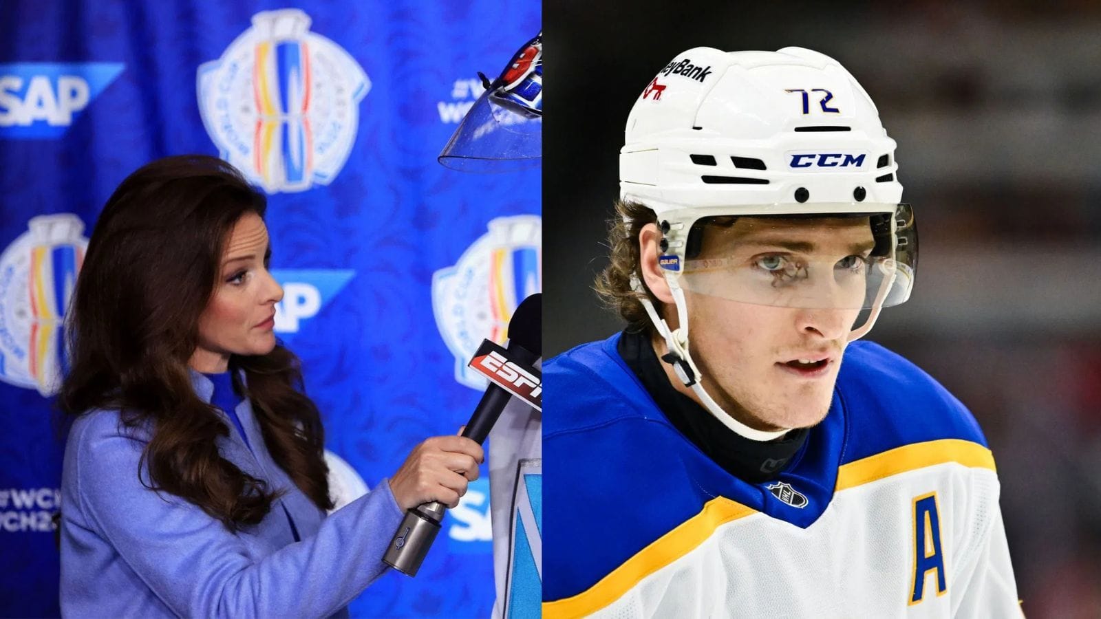 Ex-NHL ref calls out Leah Hextall for post-game interview gaffe involving Tage Thompson - "Truly embarrassing"