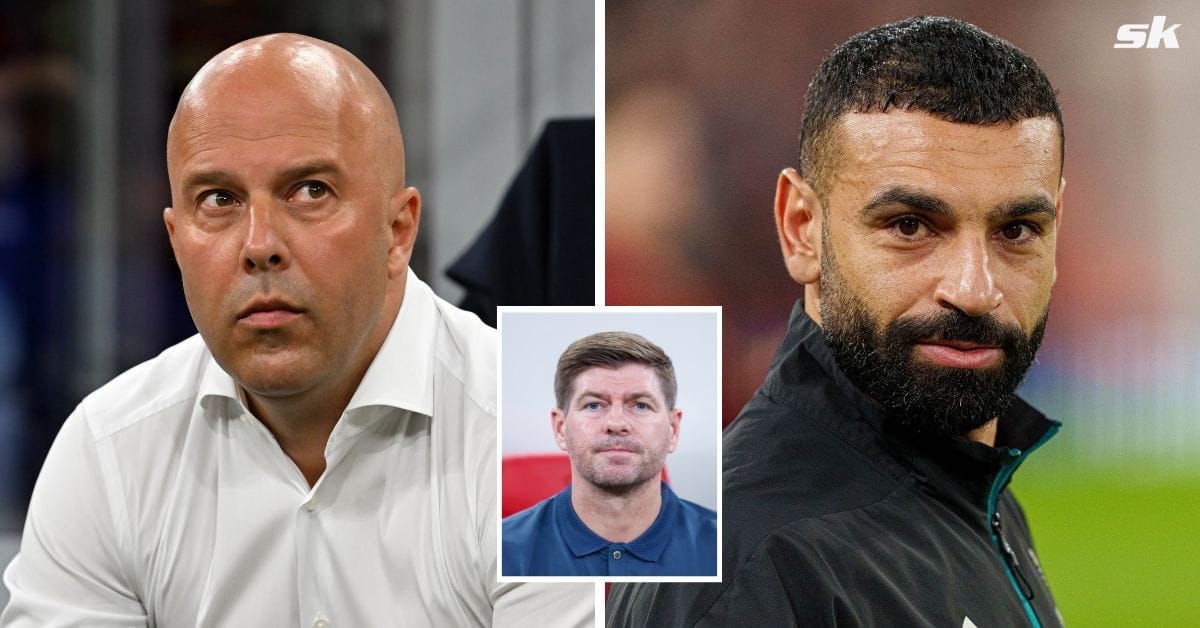 Steven Gerrard reveals ‘emotional’ conversation he had with Mo Salah about Liverpool exit after controversial interview against Arne Slot