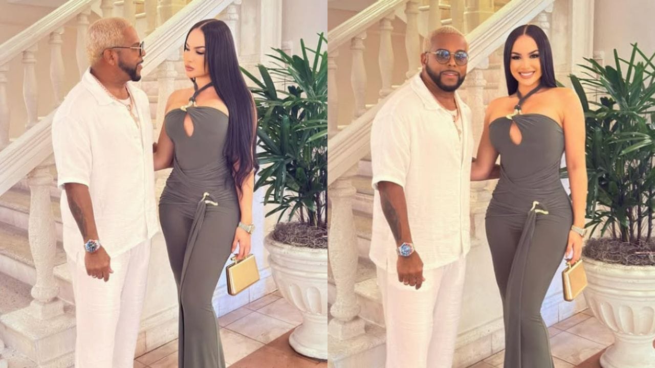 Luis Polonia's girlfriend Rosa Yenny dons monokini swimsuit, strikes confident poses by the pool