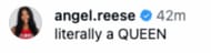 Angel Reese and Paige Bueckers commented on Natalia Bryant's Instagram post