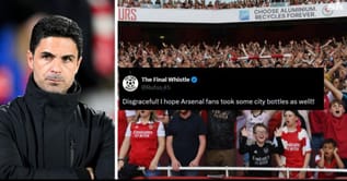 "Classless", "Absolute jokers" - Arsenal fans infuriated by antics outside Etihad Stadium ahead of Manchester City clash