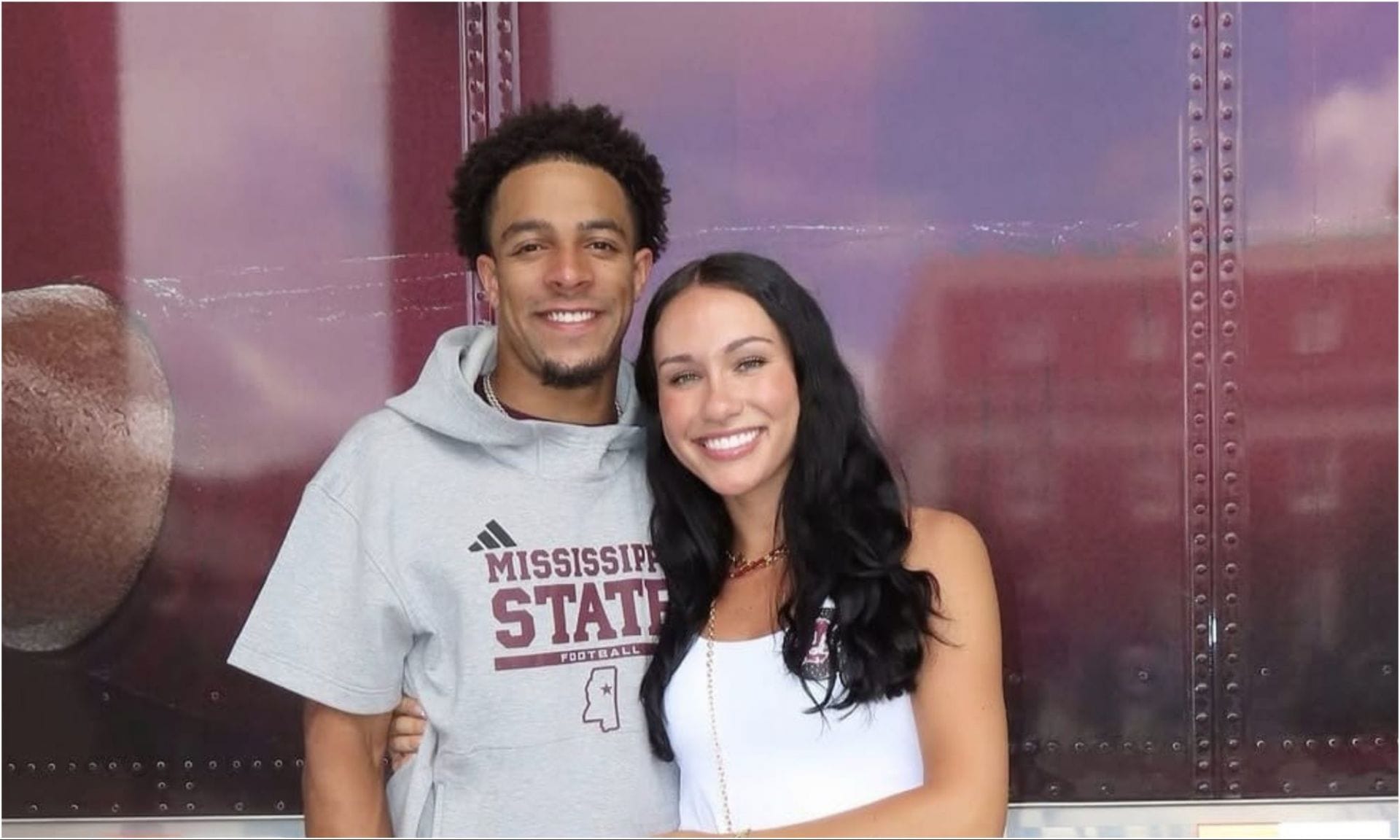 Brenen Thompson's wife, McKenzie, gushes with excitement as Chargers draft Mississippi WR with #105 pick in 2026 NFL draft