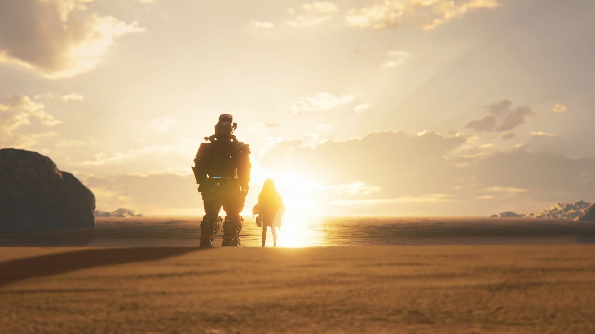 Pragmata's beach (Image via SK Gaming || Capcom)