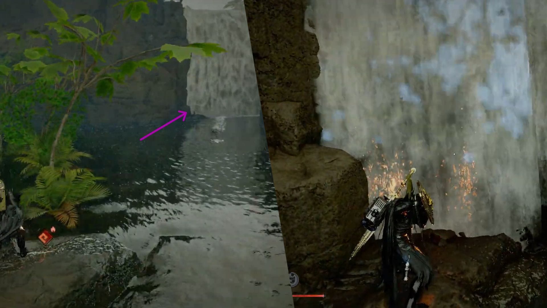 All hidden waterfall caves in Crimson Desert (known so far)