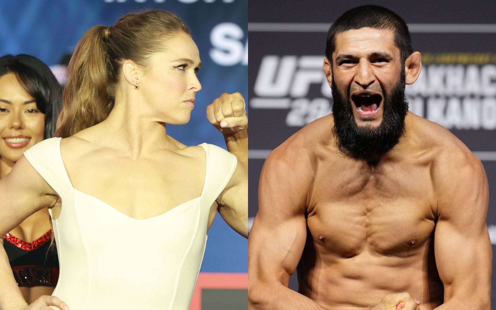 "I hate this" - Khamzat Chimaev goes off on Ronda Rousey over criticism about the UFC