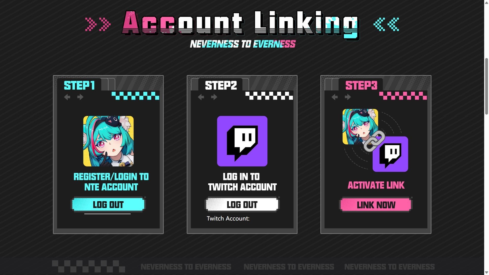 Link Twitch with your NTE account (Image via Hotta Studio)