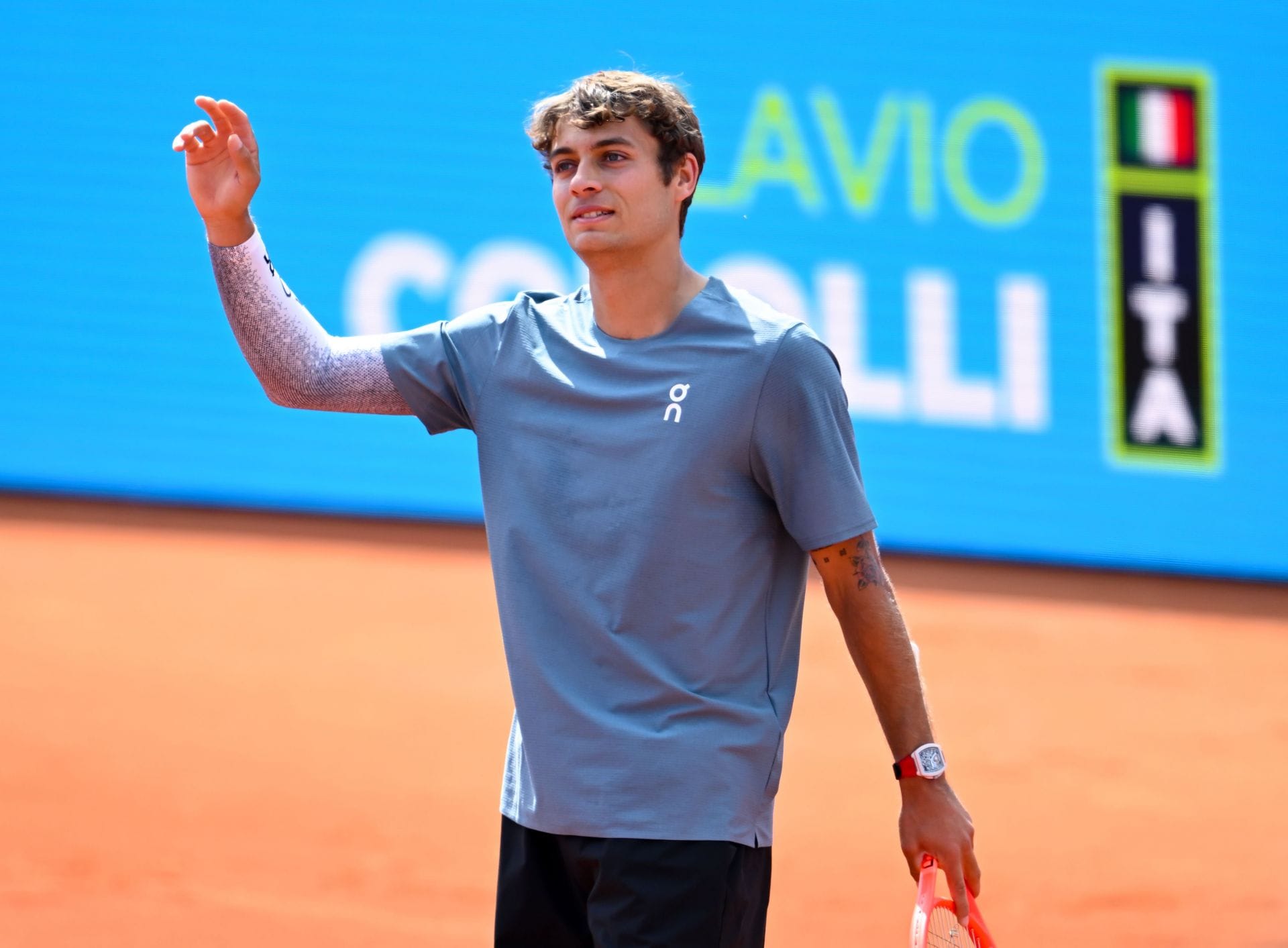 Cobolli pictured at the 2026 BMW Open | Image Source: Getty