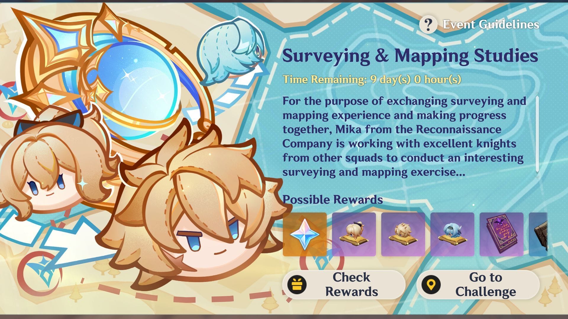 Genshin Impact Surveying & Mapping Studies event guide