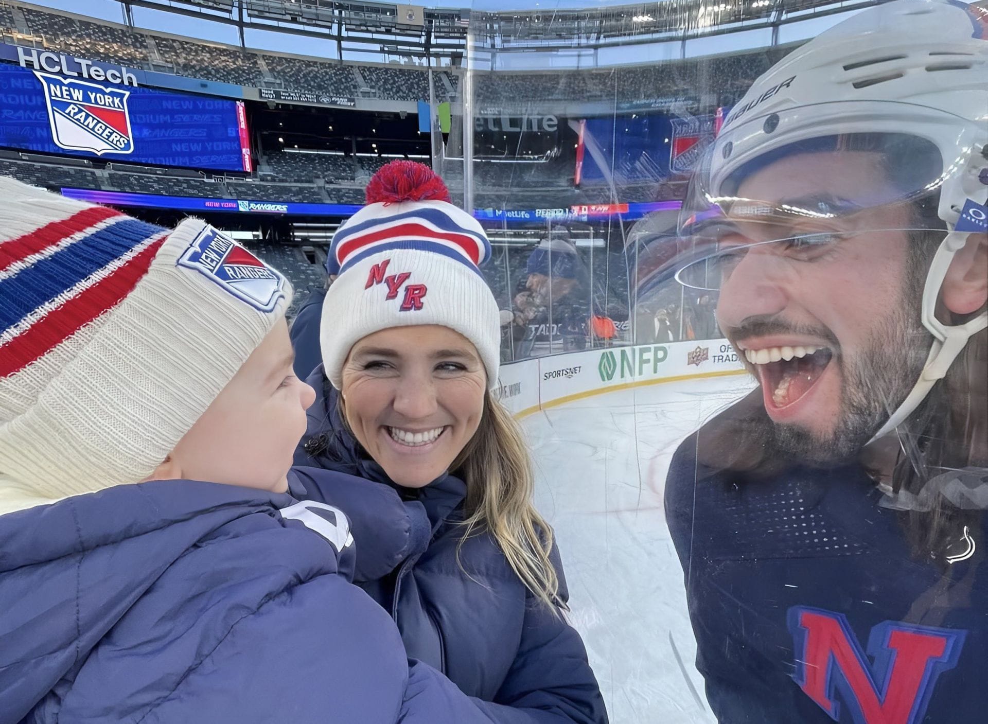 Mika Zibanejad's wife Irma reacts after hubby receives NY Rangers' Steven McDonald Extra Effort Award