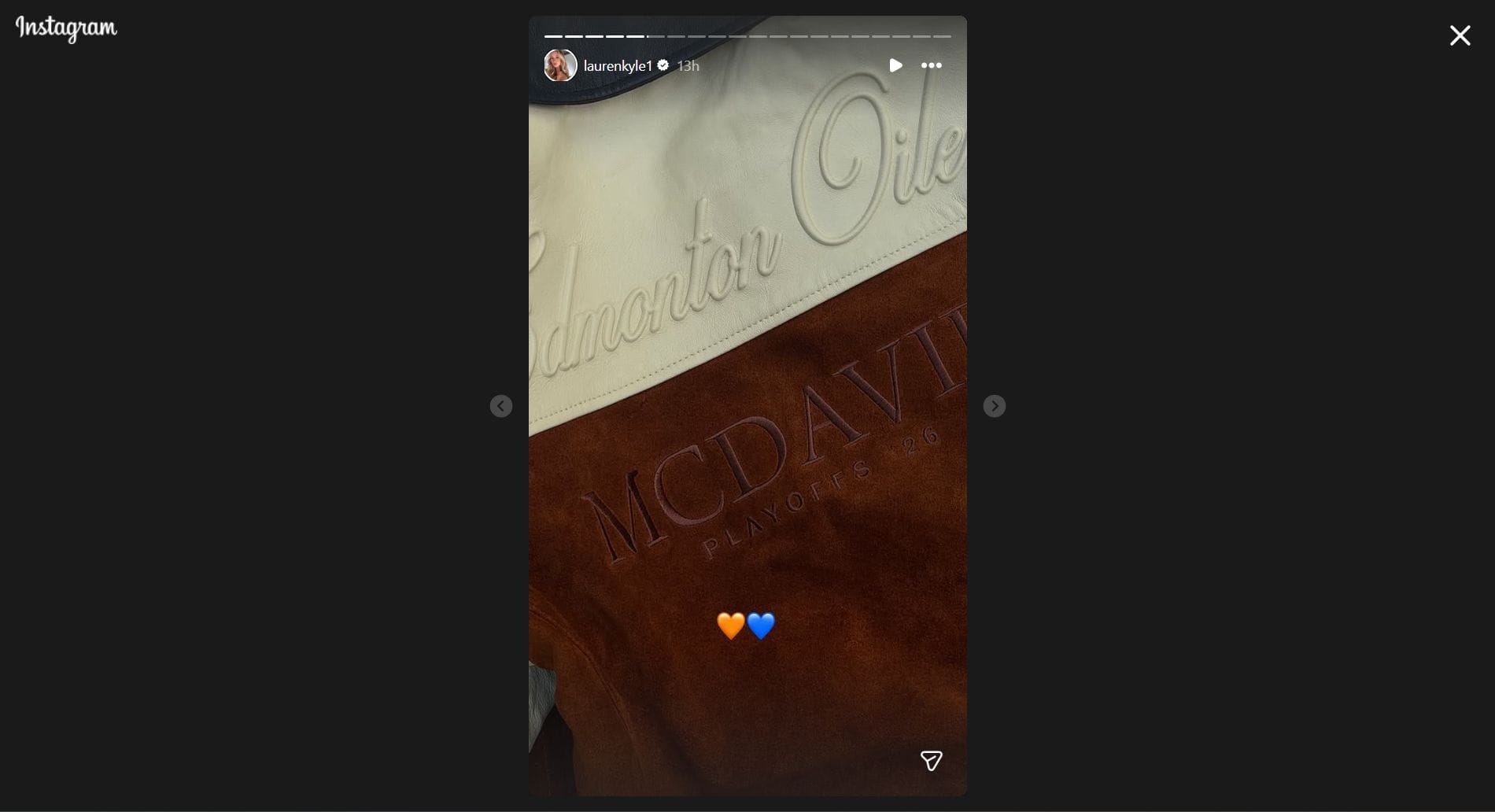 Still taken from Kyle's Instagram story - Image via Instagram/@laurenkyle1