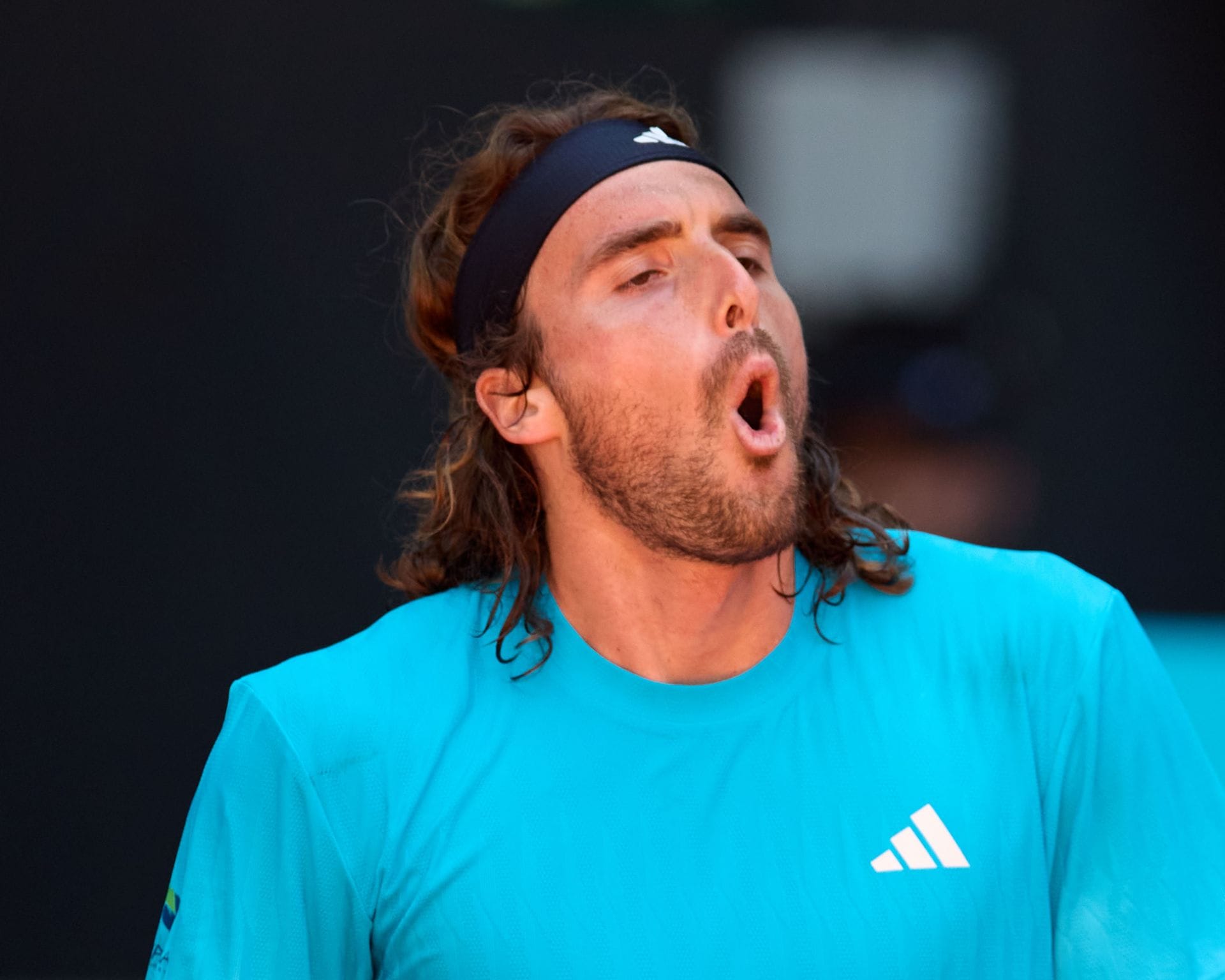 WATCH: Stefanos Tsitsipas smashes ball directly into opponent's face at Madrid Open, goes on to lose match