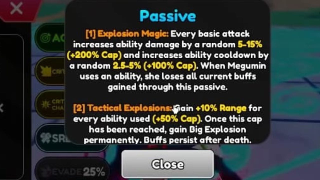 All passives of the unit (Image via Roblox)