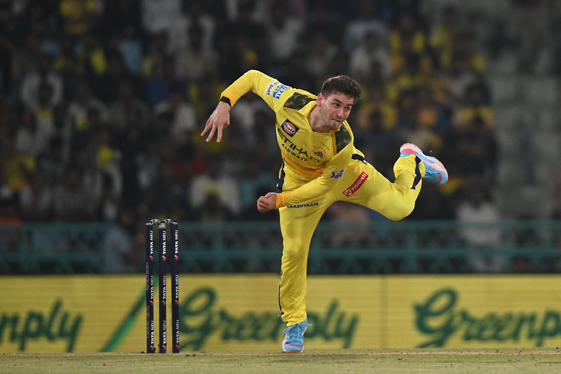 Noor Ahmad removes Ajinkya Rahane and Cameron Green off consecutive deliveries to leave opponents struggling in CSK vs KKR IPL 2026 match