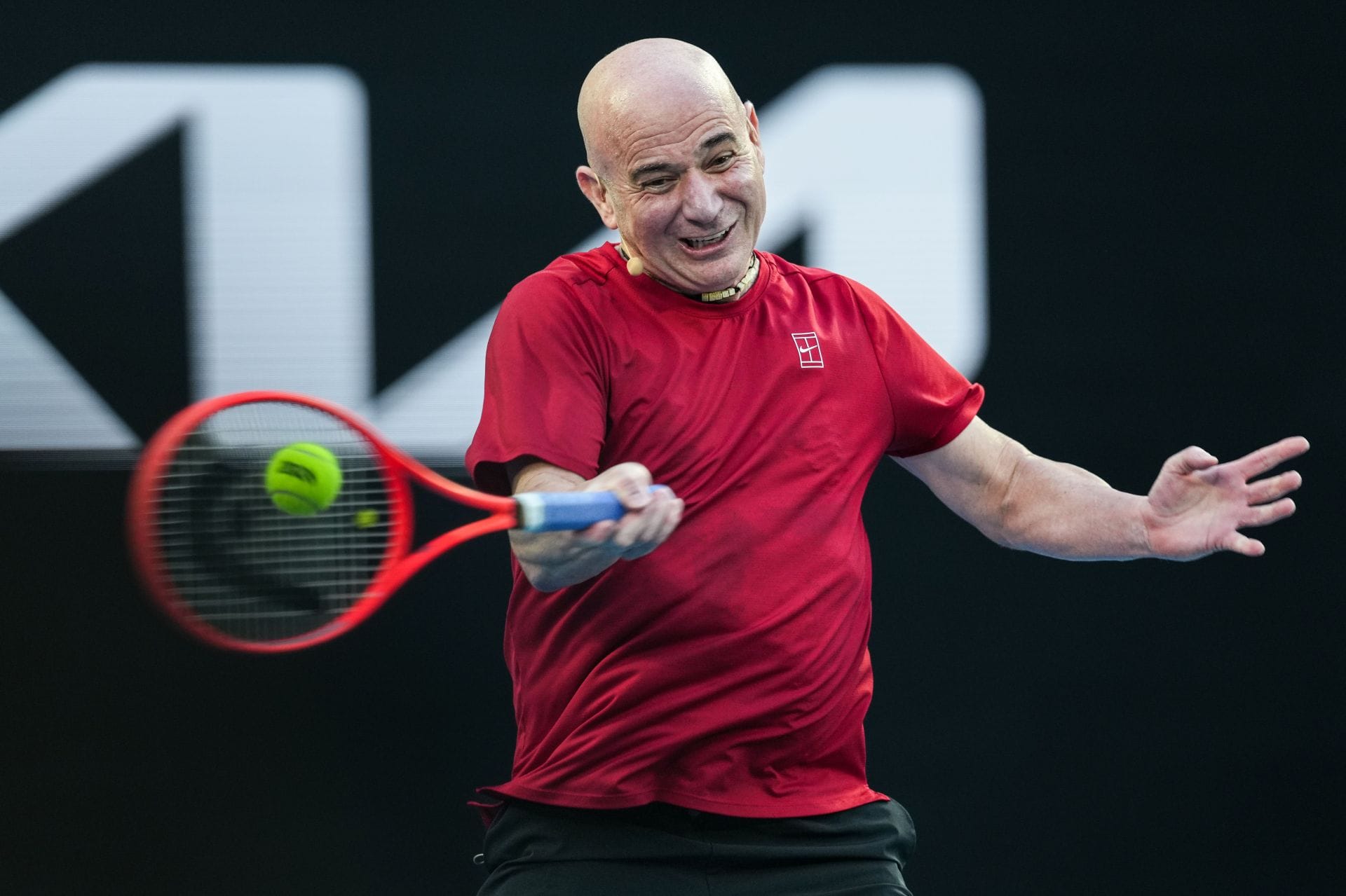 Andre Agassi of the United States during the Opening Ceremony of the 2026 Australian Open at Melbourne Park. (Photo by Getty Images)