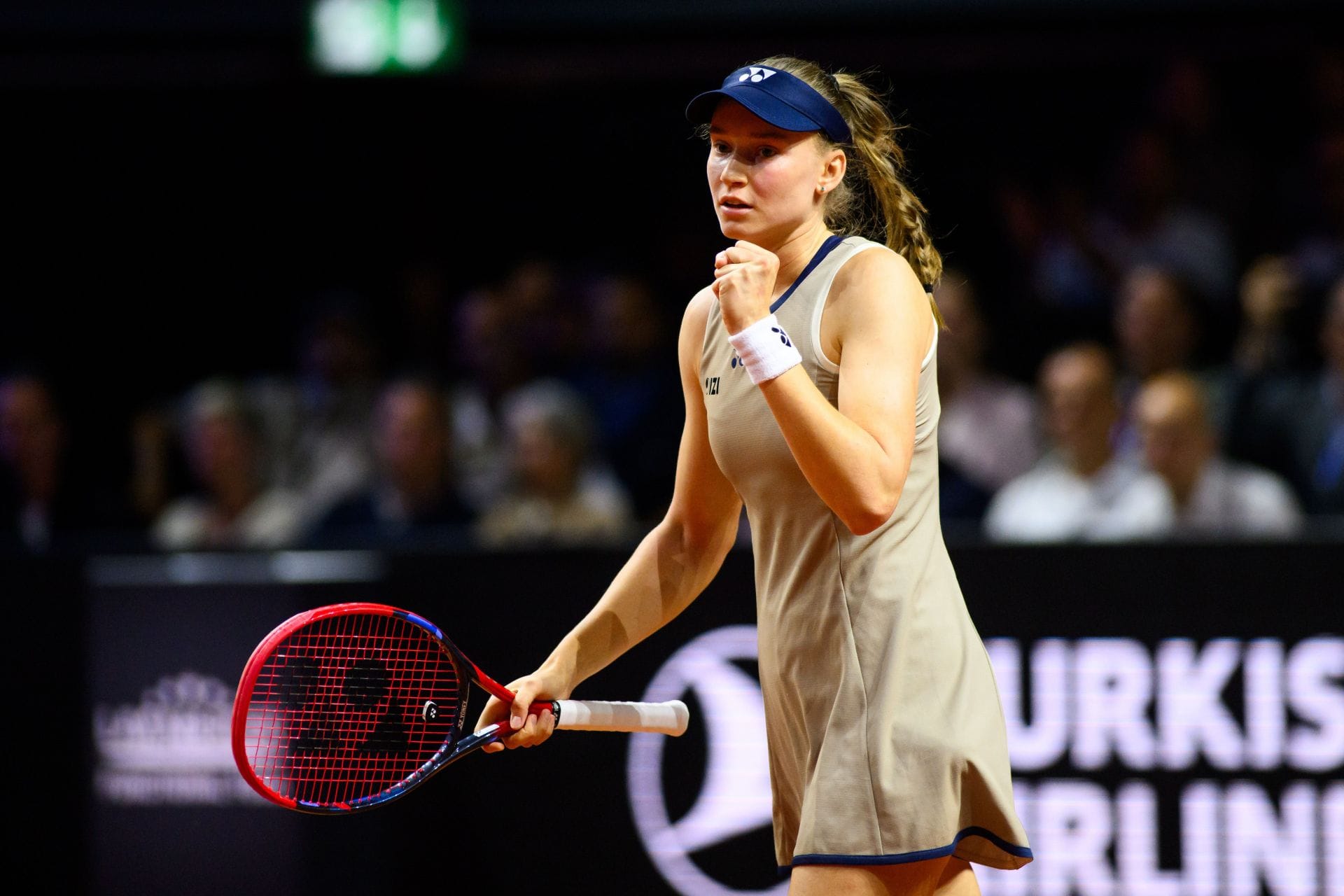 Elena Rybakina of Kazakhstan during the Porsche Tennis Grand Prix 2026 in Stuttgart, Germany. (Photo by Getty Images)