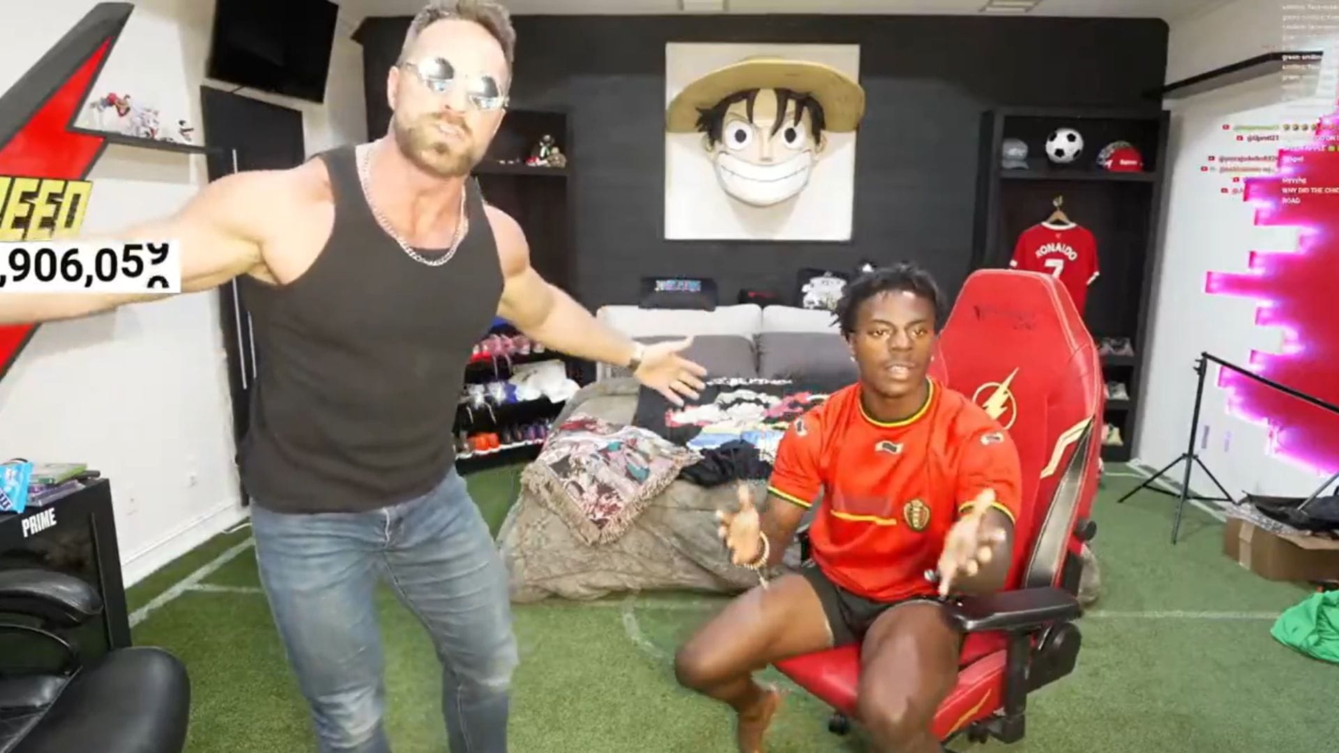 [WATCH] LA Knight crashes IShowSpeed's stream and attacks him after he accidentally knocked out The Megastar