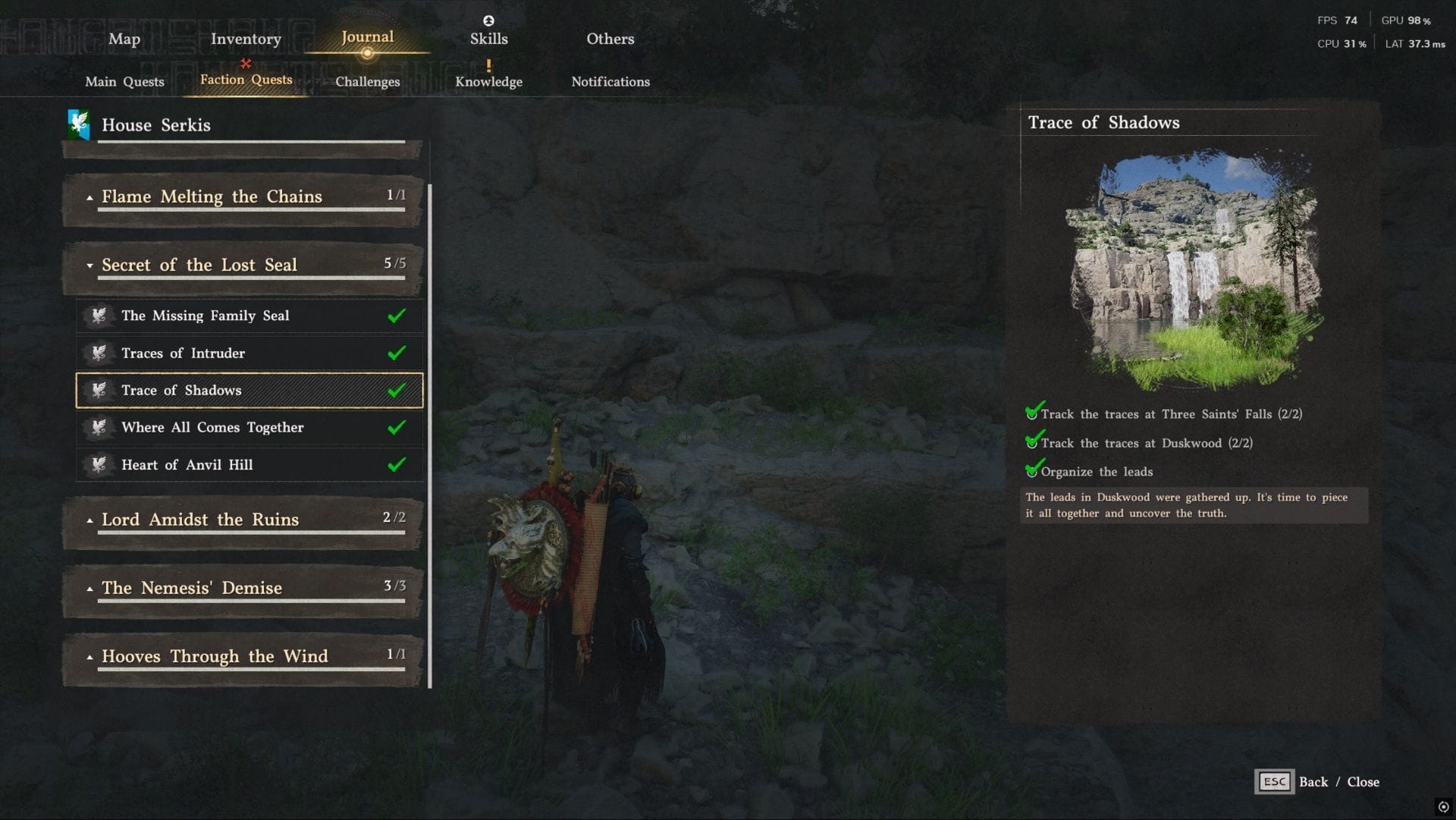 Trace of Shadows quest objectives (Image via Pearl Abyss || Sportskeeda)