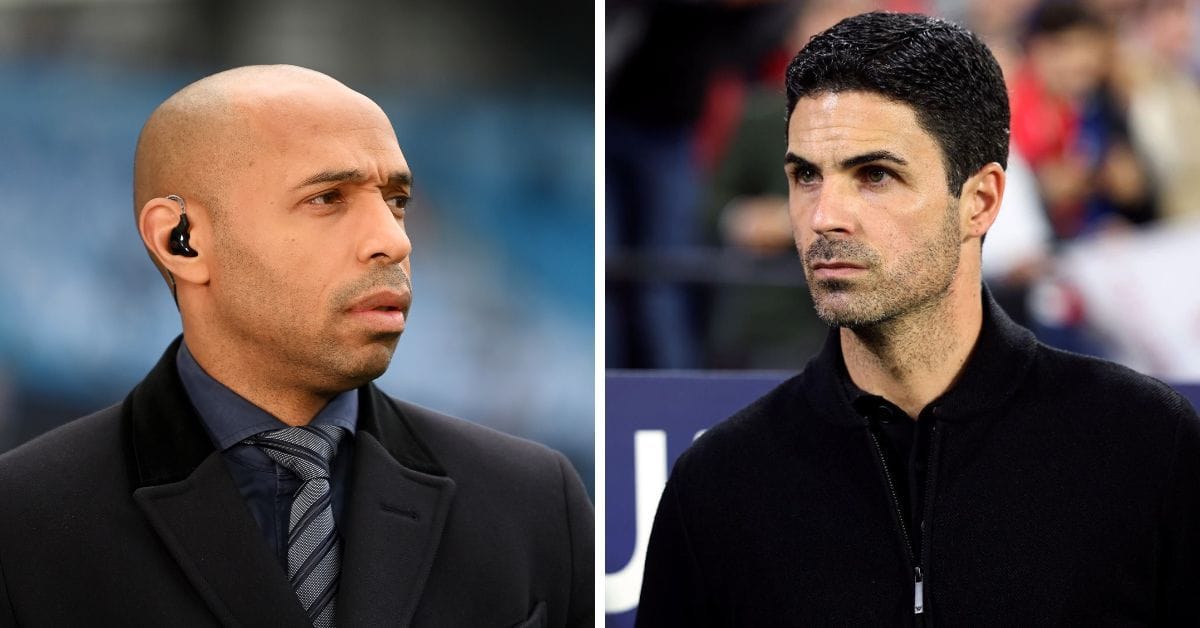 "You're going to have to answer" – Thierry Henry tells Arsenal boss Mikel Arteta what will happen if he fails to win a trophy this season