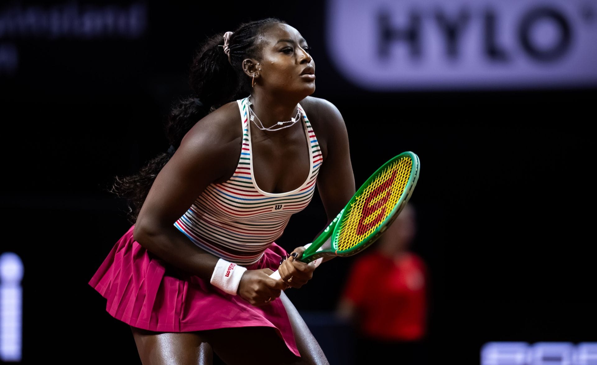 Alycia Parks competes at the Porsche Tennis Grand Prix 2026 - Day Three - Source: Getty