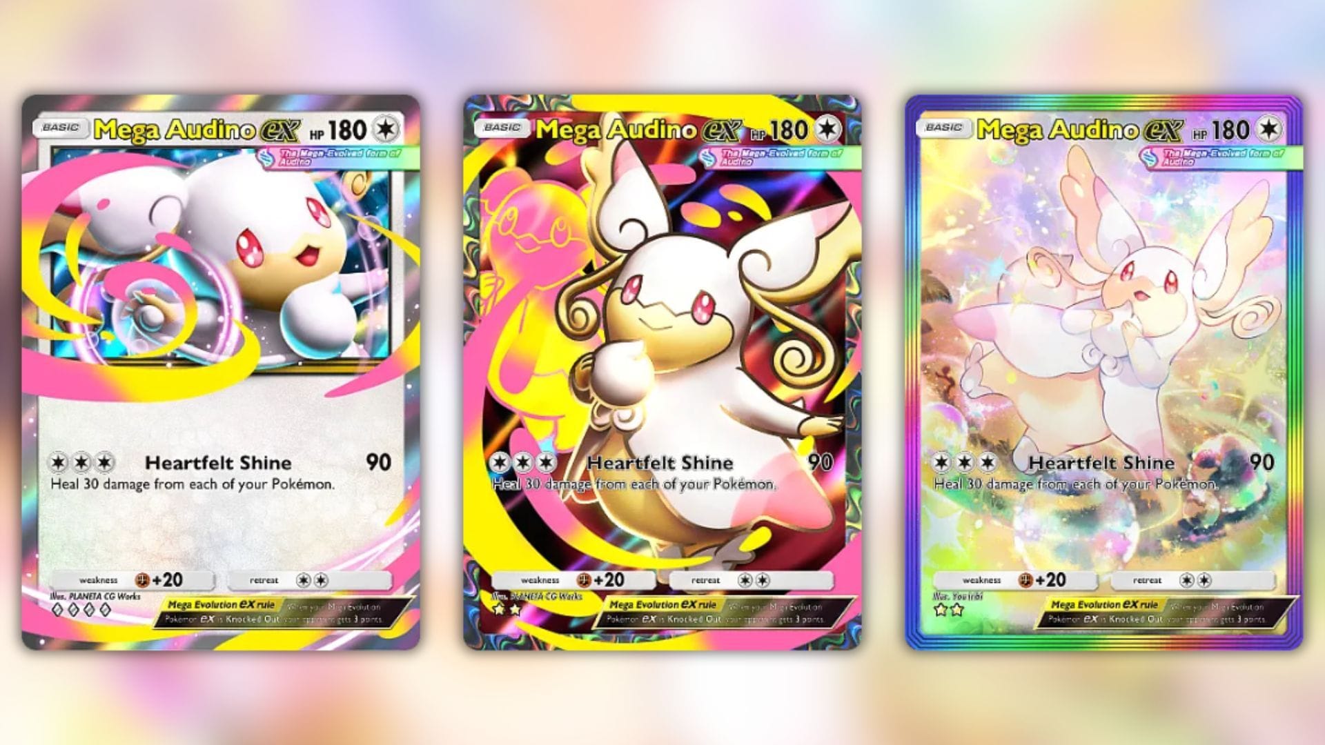 pokemon card mega audino Amazon.com: Pokemon - Mega-Audino-EX (85/124) - XY Fates Collide main image 1