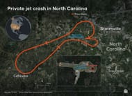 Greg Biffle - Infographic of private jet crash in North Carolina. Source: Getty