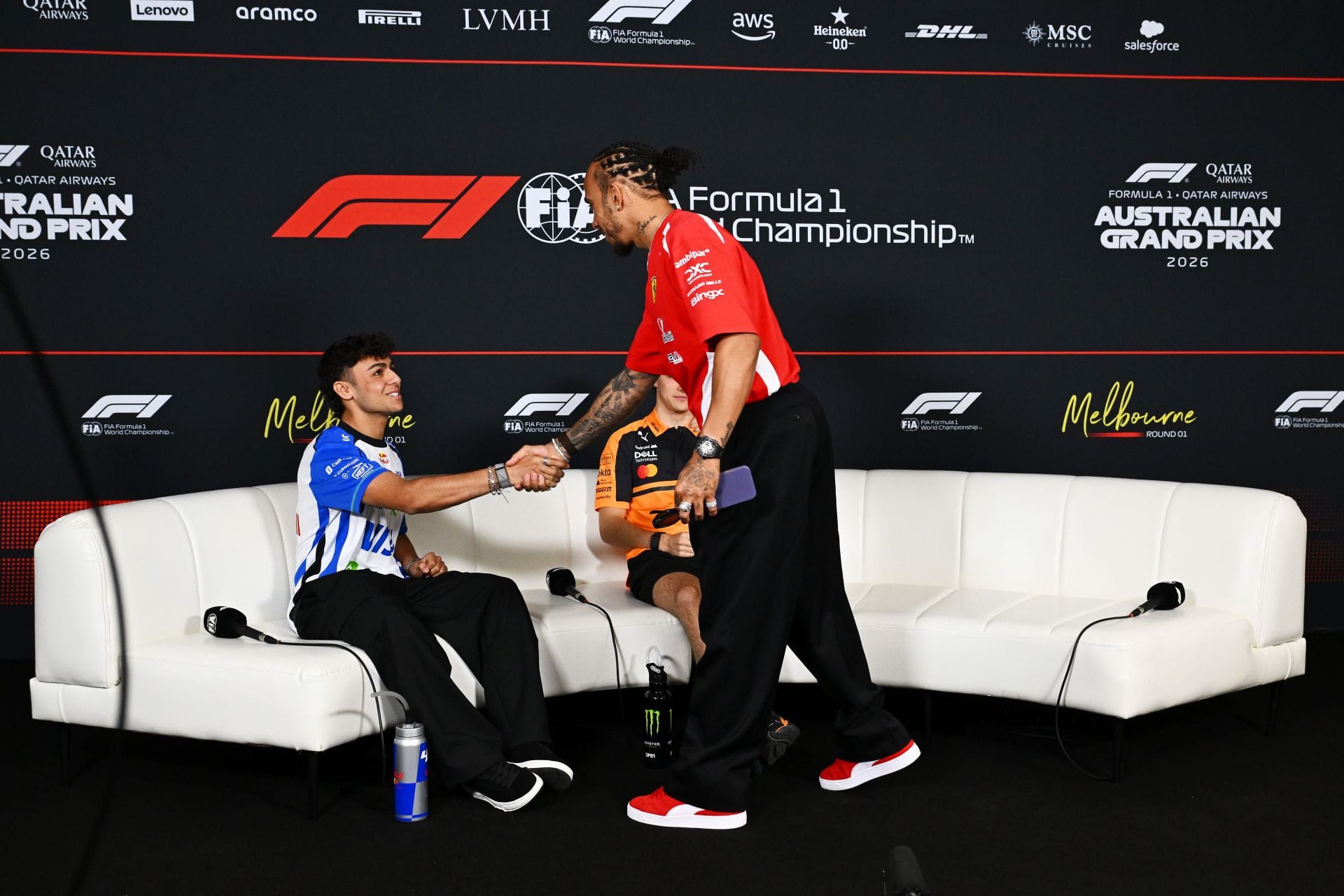 Arvid Lindblad pulls back the curtain on how it feels to race against Lewis Hamilton in an F1 car