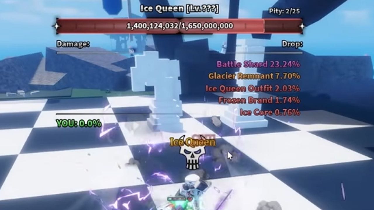 The Ice Queen boss (Image via Roblox)