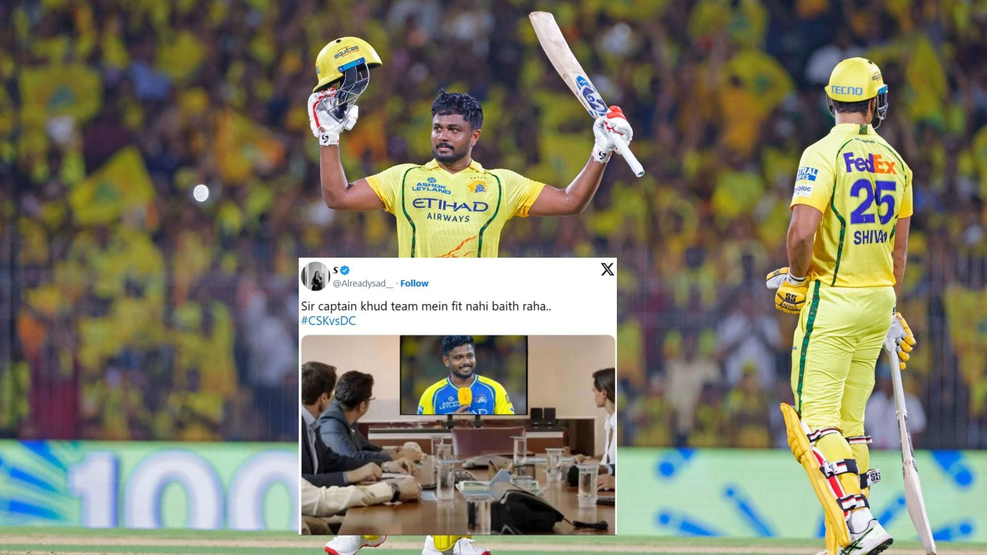 "Sir captain khud team mein fit nahi baith raha.." - Top 10 funny memes as CSK reach 212/2 in IPL 2026 clash vs DC