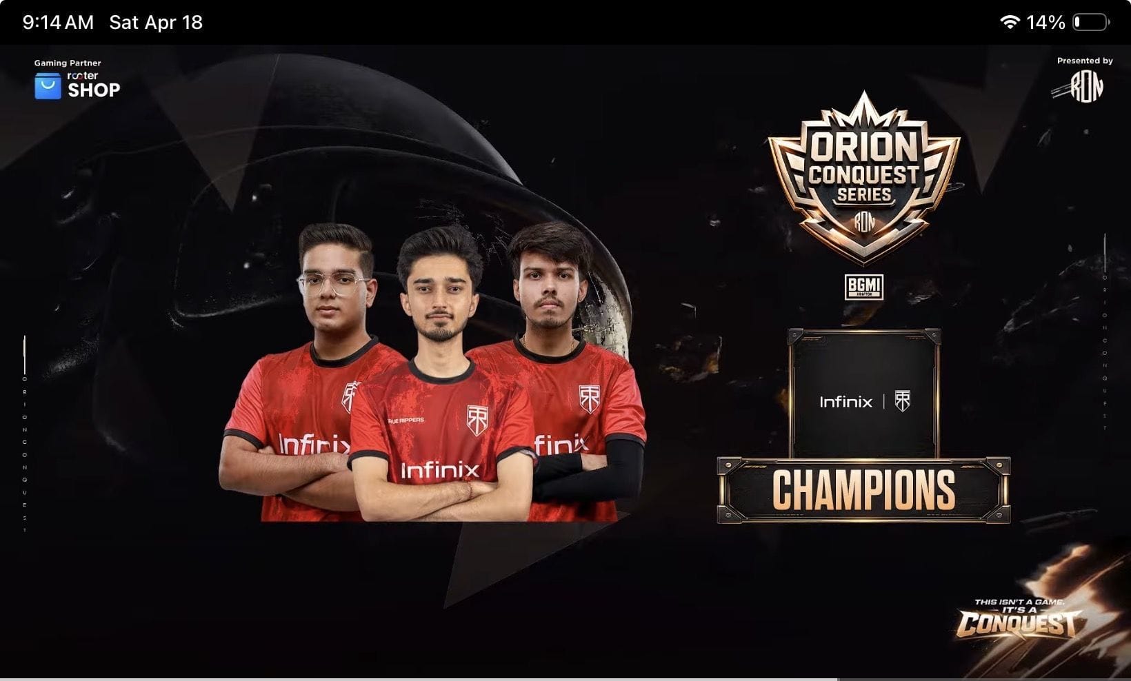 BGMI Orion Conquest Series 2026: Winners, FMVP, cash prize, and summary