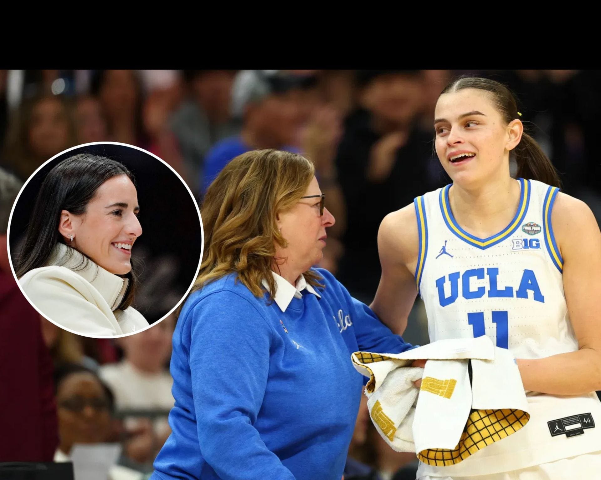 Caitlin Clark Sends 3-Word Shoutout to Gabriela Jaquez After UCLA Makes History With Her Double-Double Performance