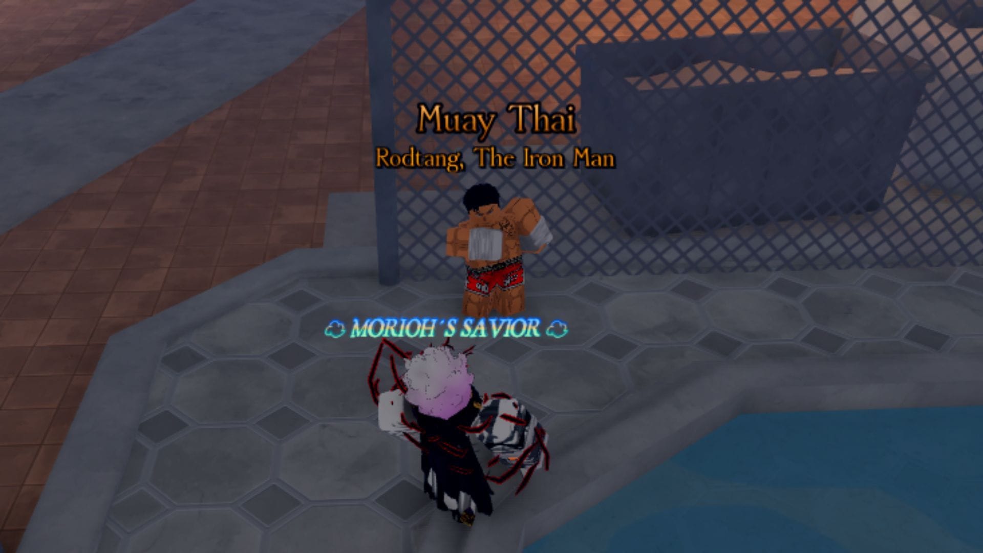 The Rodtang NPC spawns near the Bus Stop 2 (Image via Roblox)