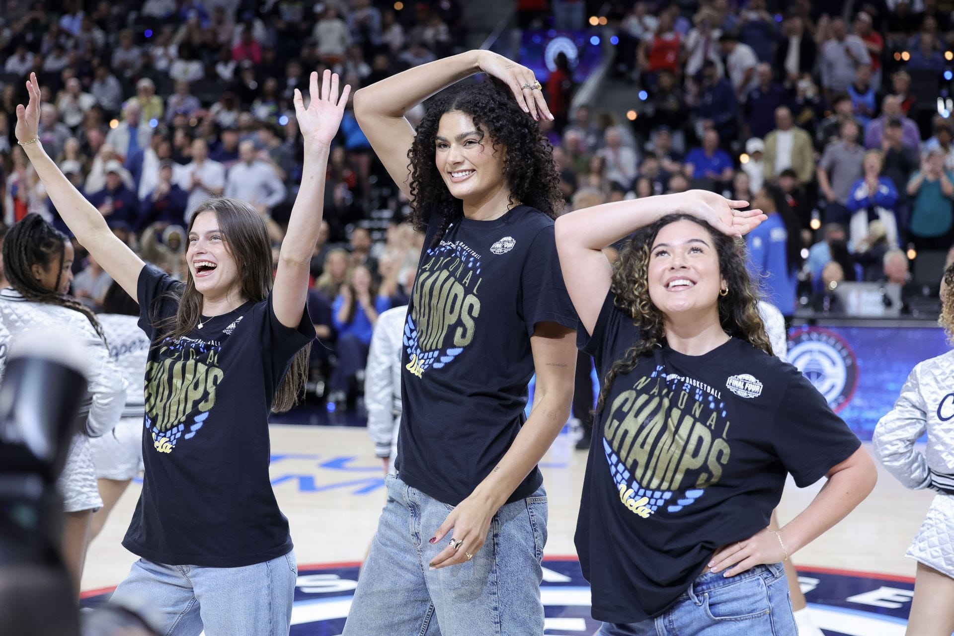WATCH: Lauren Betts, Gabriela Jaquez & Charlisse Leger-Walker live out their dancing dream at LA Clippers game