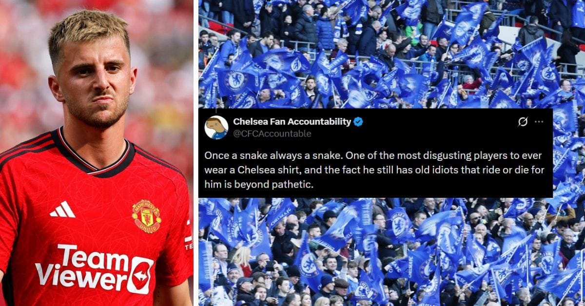 "Once a snake always a snake" – Chelsea fans slam Mason Mount for his gesture at Blues fans in Manchester United's win at Stamford Bridge