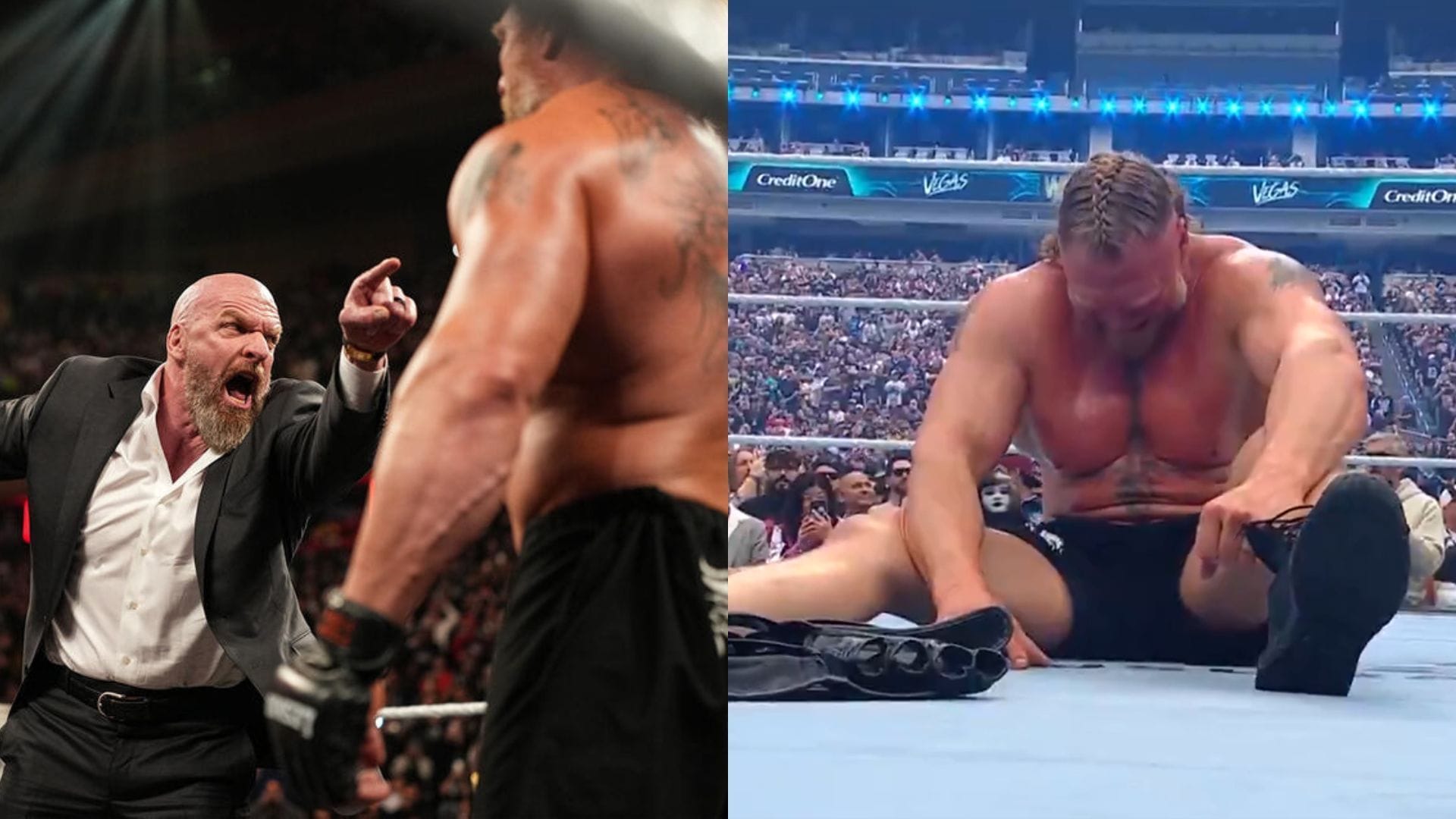 "HOLY S***" - Triple H breaks silence after Brock Lesnar's retirement at WrestleMania 42