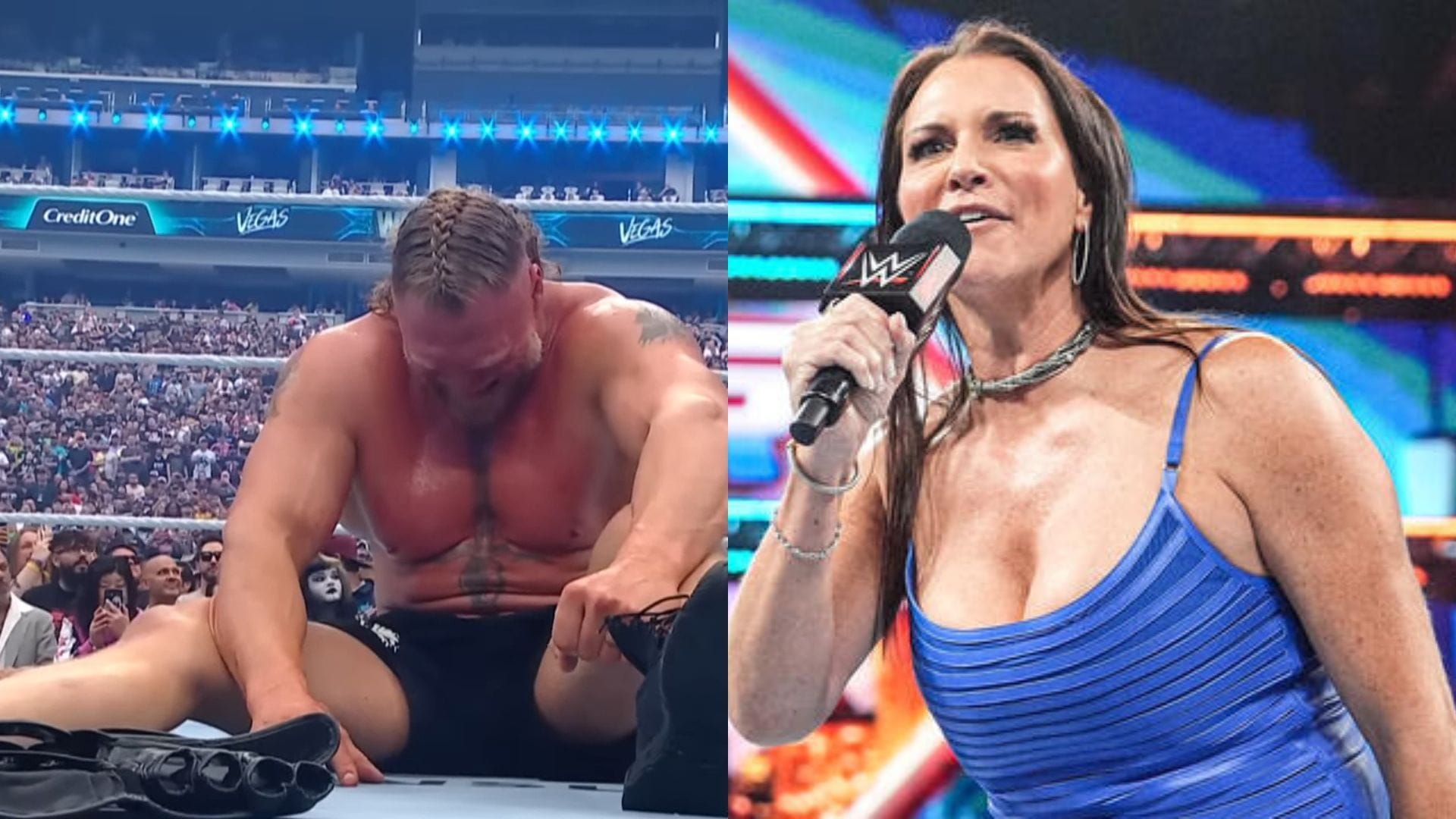 Stephanie McMahon's unfiltered reaction to Brock Lesnar retirement at WrestleMania 42 [VIDEO]
